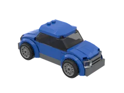 Blue sporty car