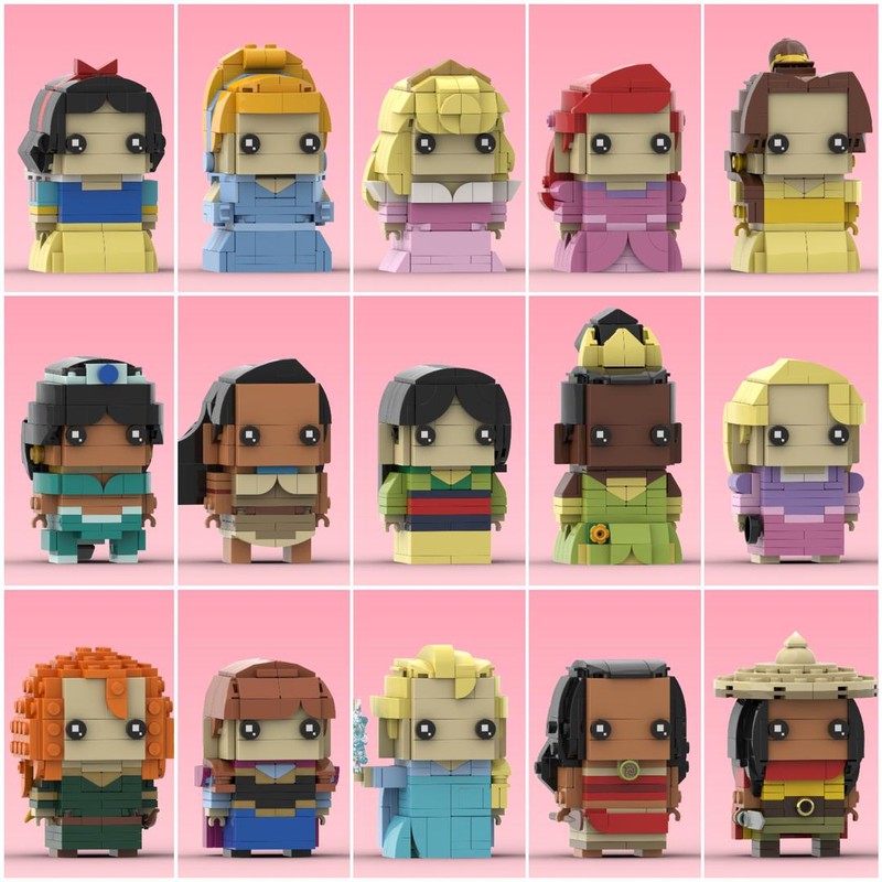 Lego Princesses Brickheadz Collection