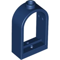 Window 1 x 2 x 2 2/3 with Rounded Top / Dark Blue