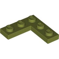 Lego Plate 3 x 3 Corner / Olive Green