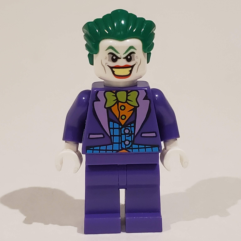 Lego The Joker with Blue Vest, Orange Shirt, Lime Bow Tie
