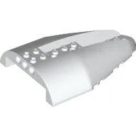 Aircraft Fuselage Curved Aft Section 8 x 12 x 2 Top / White