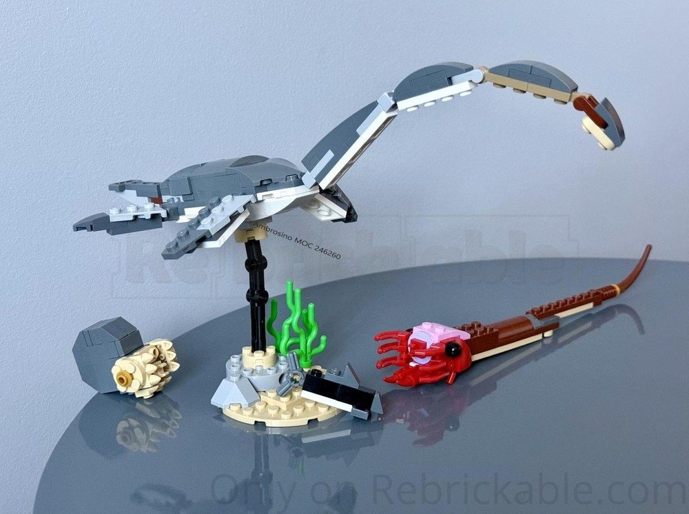Lego 31381 Hydrotherosaurus alexandrae & Moreno Formation fauna