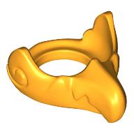 Lego Minifig Neckwear Mask Beak / Bright Light Orange
