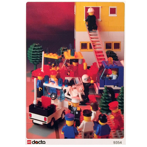 Lego Activity Sheet, for Set 9354 - Fire Brigade and Police / [No Color/Any Color]