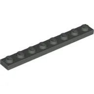 Plate 1 x 8 / Dark Gray