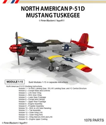 Aircraft - North American Mustang P-51D - Tuskegee Airmen - Miniland 1:21 Expert