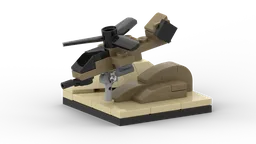 Helicopter diorama