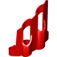 Technic Panel Fairing # 2 Large Short, Large Holes, Side B / Red