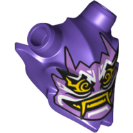 Lego Headwear Accessory Mask Ninjago Oni (Mask of Hatred) Print / Dark Purple