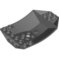 Lego Brick Wedged, Curved Inverted 8 x 6 x 2 Cockpit / Dark Bluish Gray
