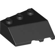Brick Wedged, Sloped 45° 3 x 3 Left / Black