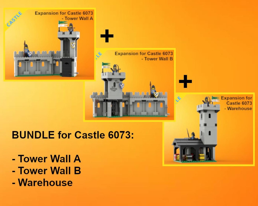 Lego Classic Castle Expansions - 6073 - BUNDLE