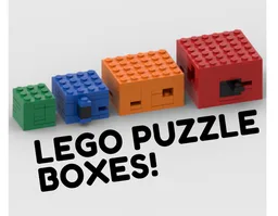 4 LEGO Puzzle boxes