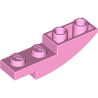 Lego Brick Curved Inverted 4 x 1 / Bright Pink