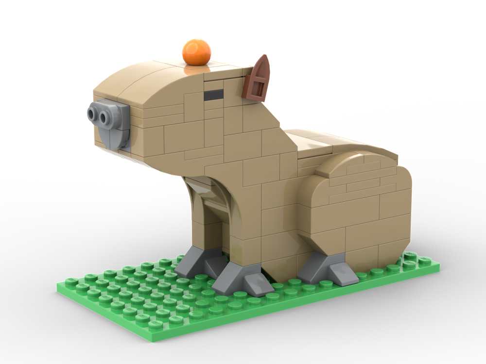 Lego Capybara Dreaming