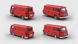 Barkas B1000 Transporter, Transit Red