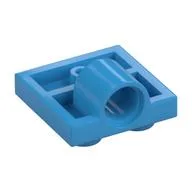 Plate Special 2 x 2 with 1 Pin Hole [Complete Underside Rib] / Dark Azure