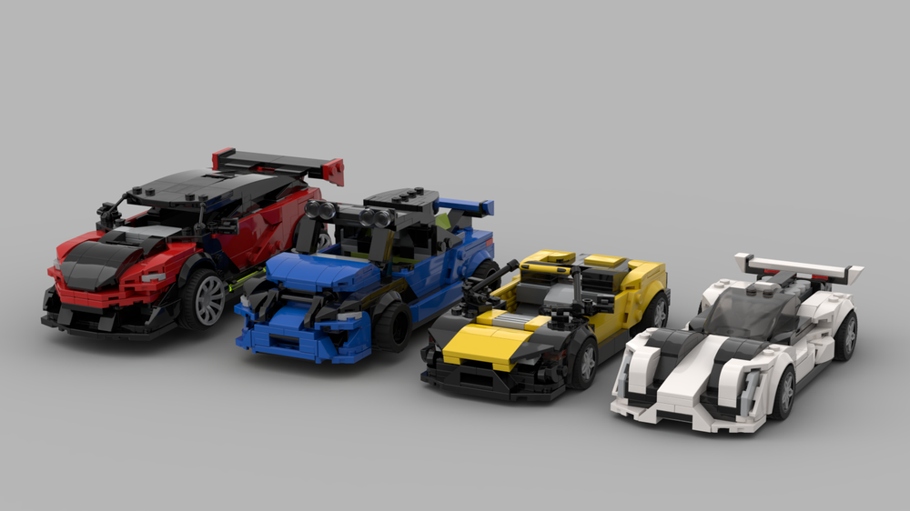 Lego Car pack #8 (8 stud wide SC style)
