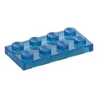 Plate 2 x 4 / Trans-Dark Blue