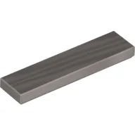 Tile 1 x 4 with Groove / Metallic Silver