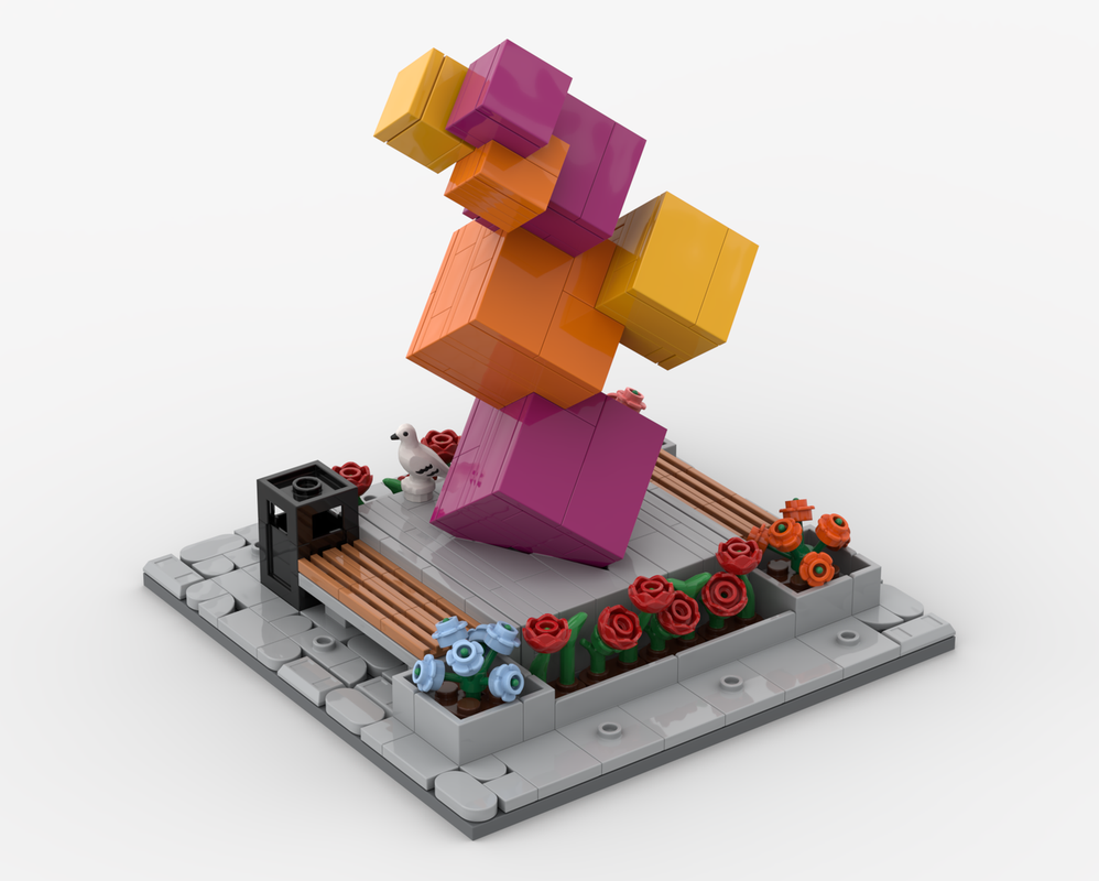 Lego Cube Sculpture