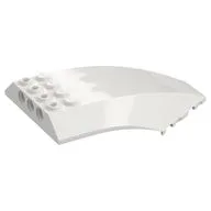 Windscreen 10 x 6 x 2 Curved / White