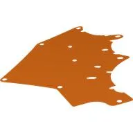 Wing, Right, Dragon, Scalloped, 25 x 19 / Reddish Orange