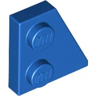 Wedge Plate 2 x 2 Right / Blue