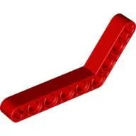 Technic Beam 1 x 9 Bent (6 - 4) Thick / Red