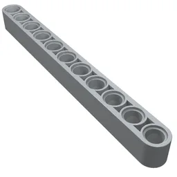 Technic Beam 1 x 11 Thick / Light Bluish Gray