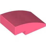 Brick Curved 3 x 2 No Studs / Coral