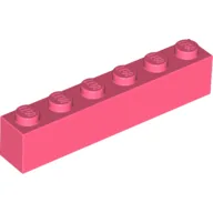 Brick 1 x 6 / Coral