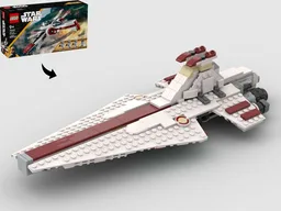 Venator-Class Republic Attack Cruiser Midi Scale - Alternate Build of 75402 ARC-170