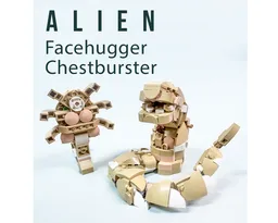 Alien Chestburster and Facehugger (set 31162)