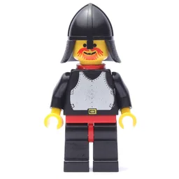 Knight (Breastplate on Black) - Black Legs, Neck-Protector