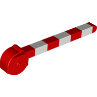Lego Duplo Train Crossing Gate / Barrier, with Small Handle and White Stripes / Red