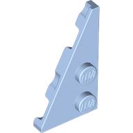 Lego Wedge Plate 2 x 4 27° Left / Bright Light Blue