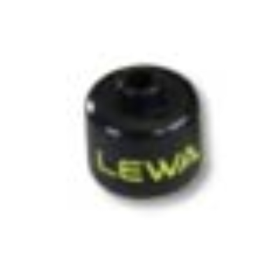 Lego Pen Bead, Round Large, Curved Edges / Cylinder with 'LEWA' Print / Black