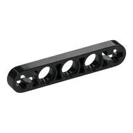 Technic Beam 1 x 5 Thin with Axle Holes on Ends / Black
