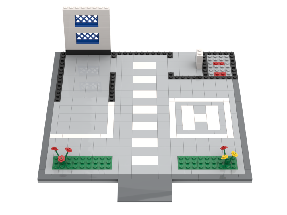 Lego Plate for LEGO Set 6384 - Police Station