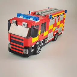 UK Fire Engine Pump Ladder