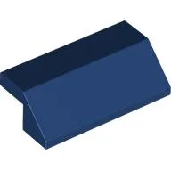 Brick Sloped 45° 2 x 4 with 2/3 Inverted Cutout and no Studs / Dark Blue