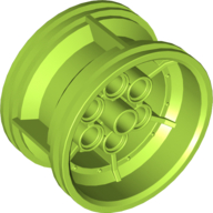 Lego Wheel 43.2 x 26 Technic Racing Small with 6 Pinholes / Lime