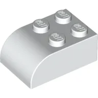 Brick Curved 2 x 3 / White