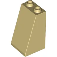 Brick Sloped 75° 2 x 2 x 3 [Hollow Studs] / Tan