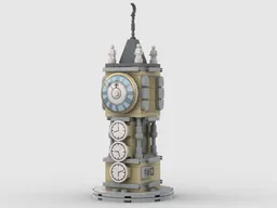 weather station with clock - Wetterstation mit Uhr