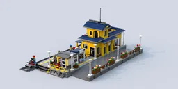 Yellow train station