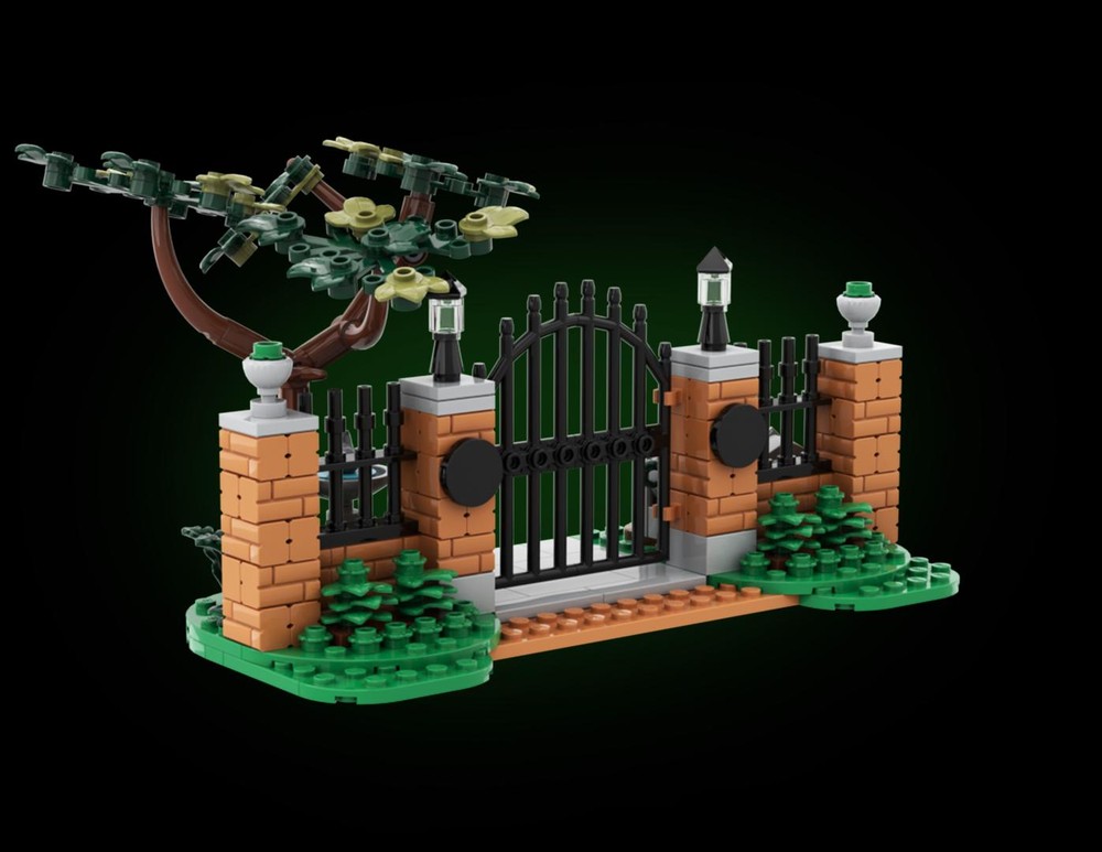 Lego Front Gate - The Haunted Mansion