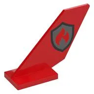 Tail Shuttle with Fire Logo Print